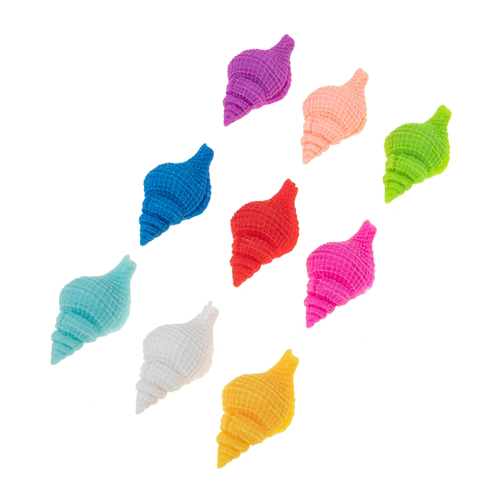 

9pcs Aquarium Ornaments Simulated Conch Adornment Fish Tank Decoration