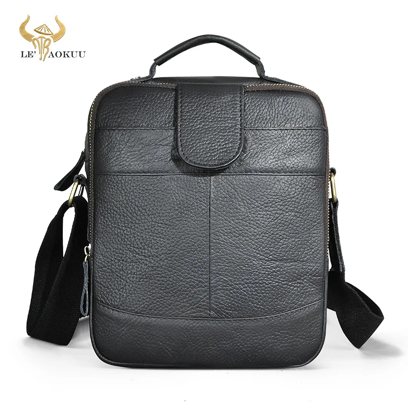 

Designer Travel Messenger Shoulder Strap bag For Men Vintage Male Mochila 9.8" College Tote bag 111-2