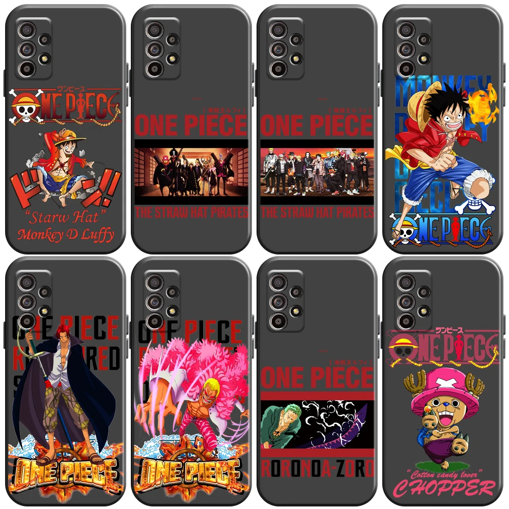 

Japanese Anime ONE PIECE Phone Case For Samsung Galaxy S8 S8 PLus S9 S9 Plus S10 S10E S10 Lite Plus 5G Silicone Cover Soft