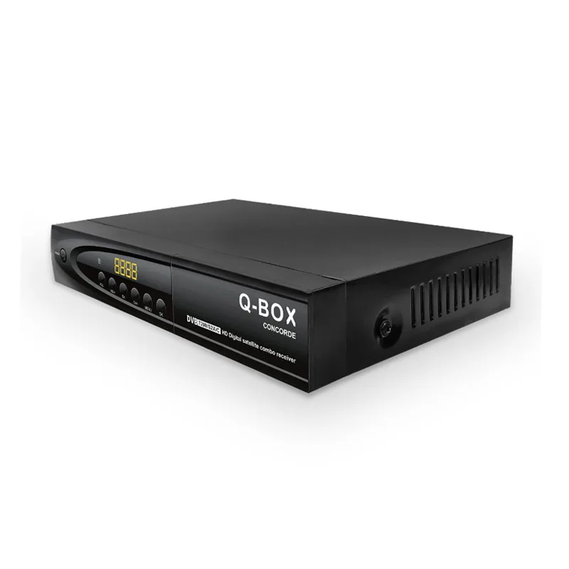 DVB T2 S2 комбинированный QBOX спутниковый H264 декодер приемник Full HD 1080P Поддержка