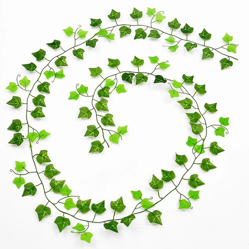 

76 Pieces Leaf 2.3M Home Decor Vine Fake Artificial Green Eucalyptus Garland Leaves Ivy Leaf Garland Plants Wreath Wall Decor