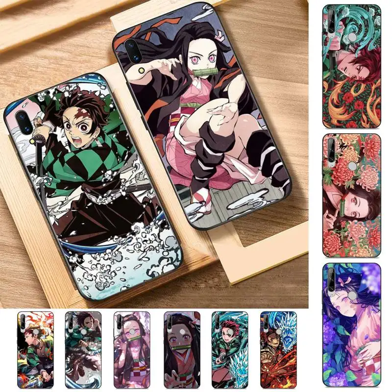 

Bandai Japan Anime Demon Slayer Kamado Tanjirou Nezuko Phone Case for Huawei Y 6 9 7 5 8s prime 2019 2018 enjoy 7 plus