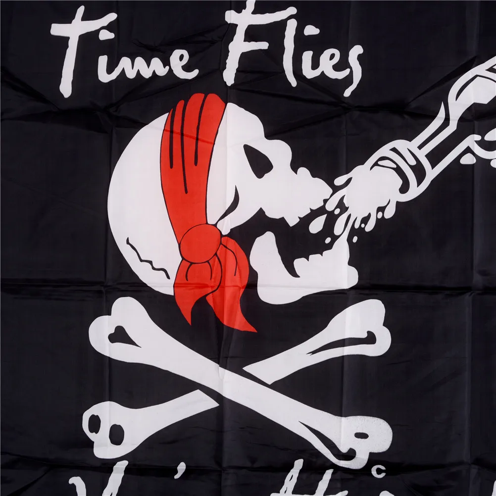 

90x150cm Huge Skull and Cross Crossbones Jolly Roger Pirate Flag Skull Flag Banner Halloween Activities Quality Polyester Decor
