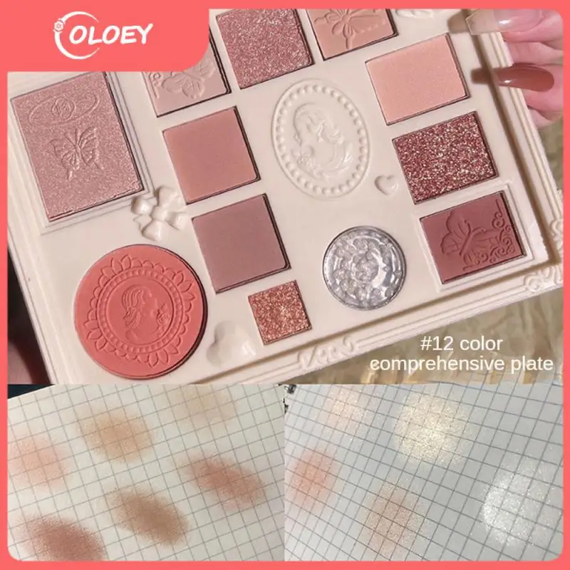 

Eye Makeup And Makeup Tools Non Flying Powder Eye-shadow 9-color Cherry Blossom Christmas Color Palette Fine Powder Texture