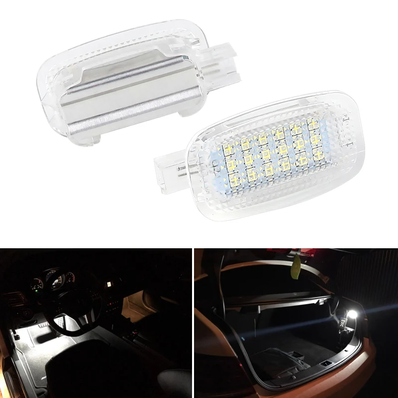 

White Led Courtesy Car Door Footwell Luggage Trunk Vanity Mirror Glove Box Light For Benz W204 W216 W212 C207 X204 GLK W221 R230