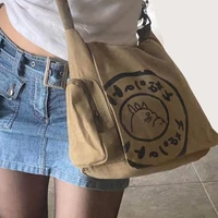 new 2016 totoromy neighbor totoro canvas messenger bags cartoon students book crossbody bags with mutiple pockets canvas bag