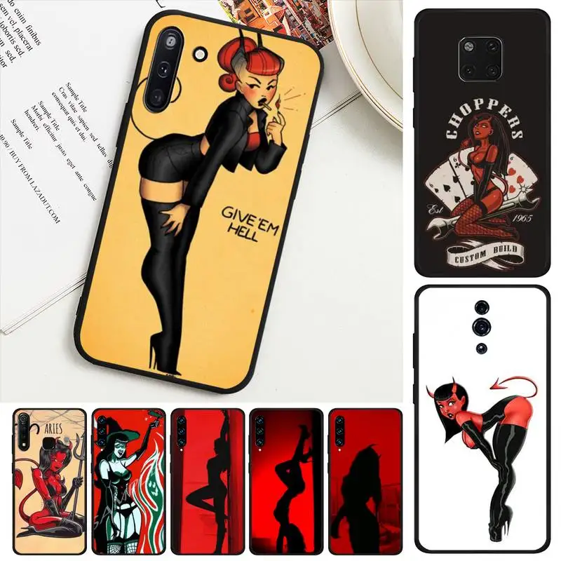 Сексуальный Дьявол женщина девушка темное искусство обои для OPPO F 1S 7 9 K1 A77 F3 RENO F11 A5