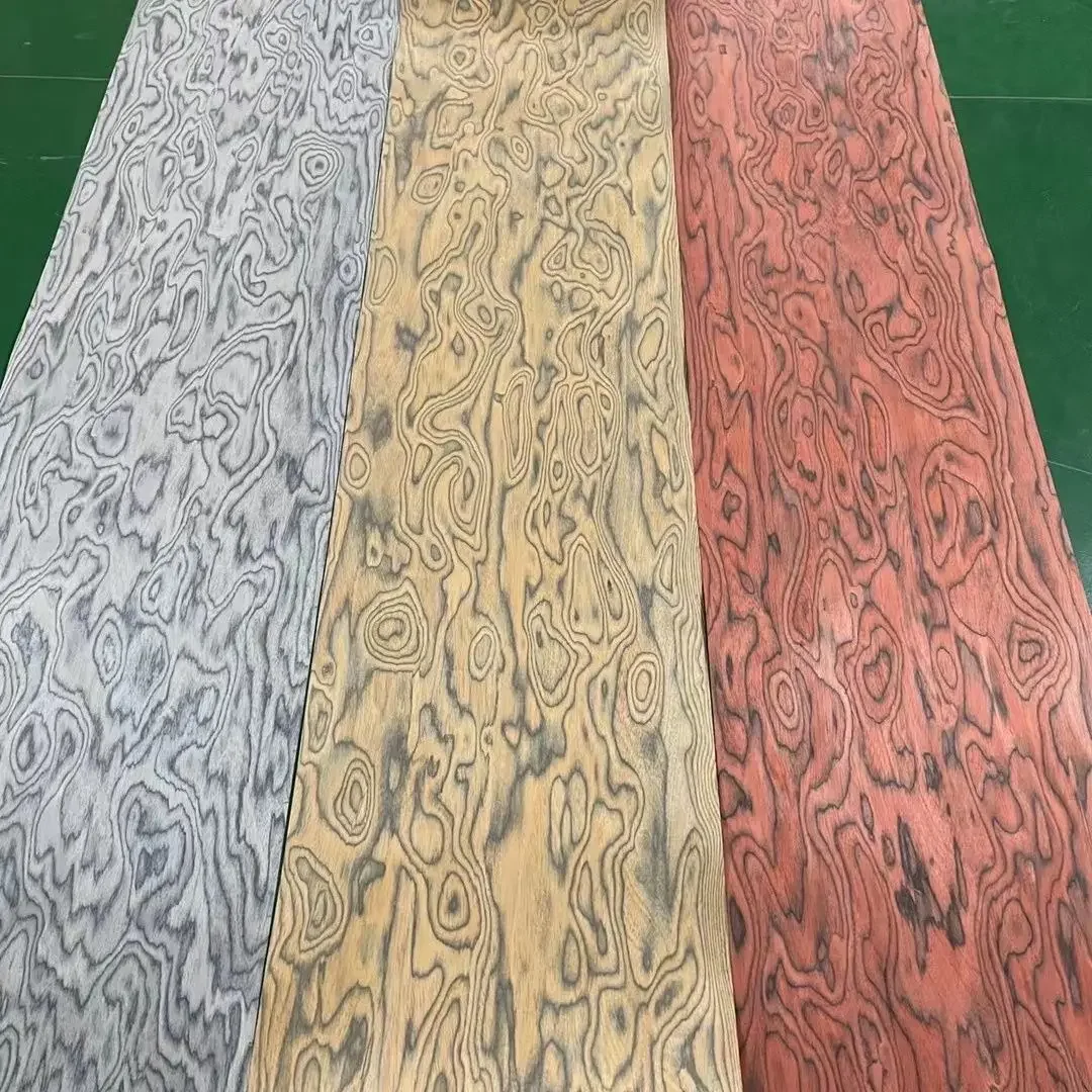 Изготовленный из деревянного шпона Reconstituted Burl экзотический шпон для лица фанеры