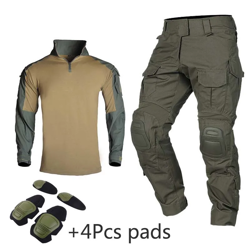 Tactical Uniforme Militar Rip-stop Shirt Man Military Men Clothing Army Suits Airsoft Paintball Multicam Cargo Pant Hunting Suit
