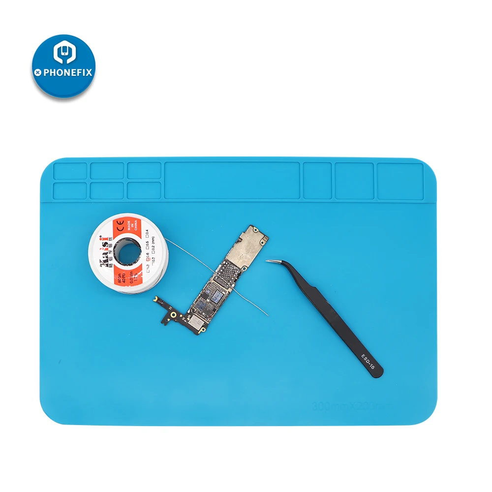 

ESD Heatresistant Silicone Pad for iPhone Samsung Laptop PCB Motherboard Soldering Job Working Repair Heat Insulation Mat Tool