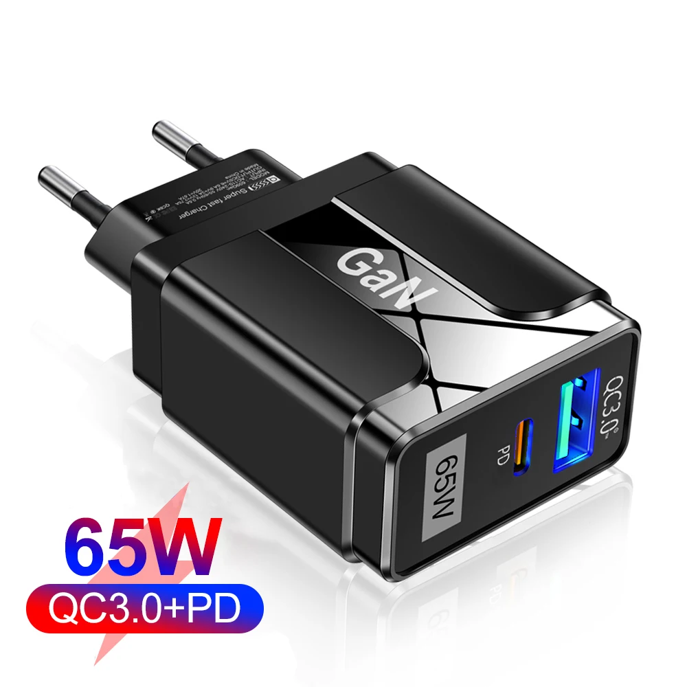 

Зарядка сетевая PD, 65 Вт, с изоляцией, USB 3,0