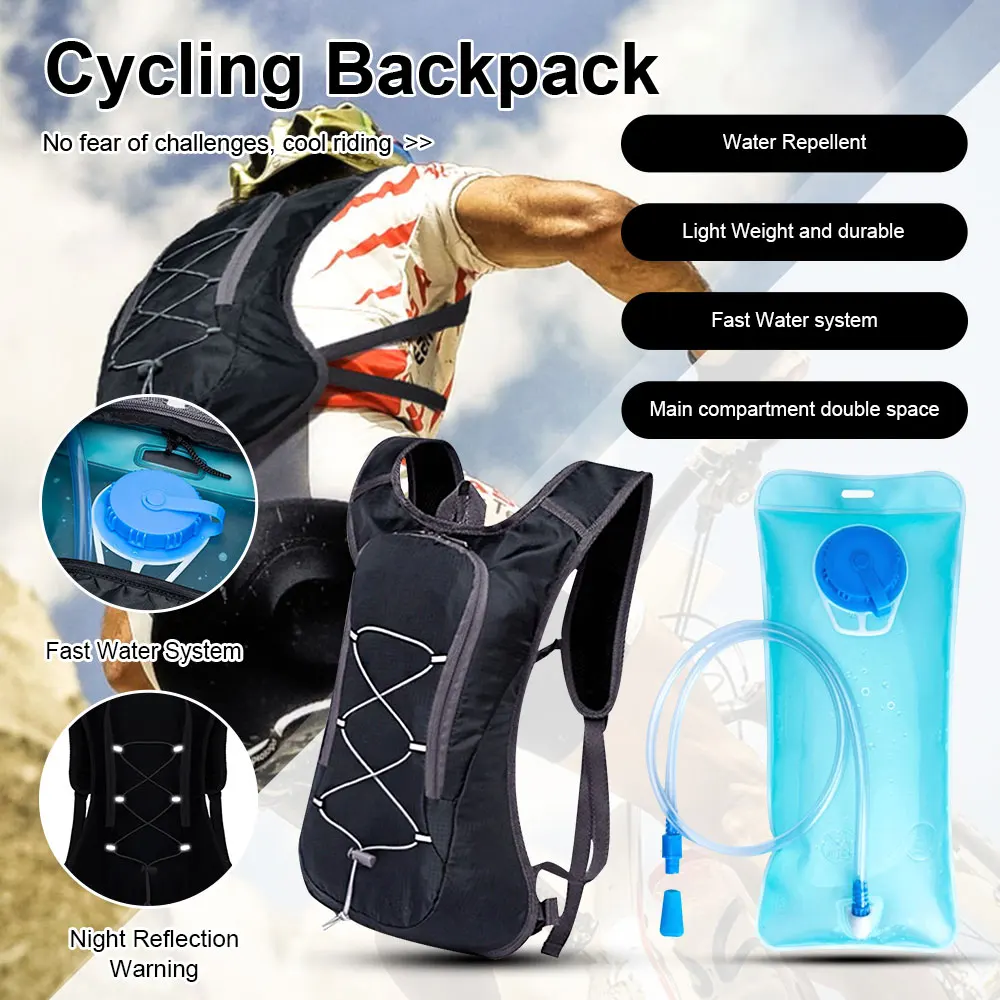 

Cross-Country Bicycle Bags Cycling Backpack Men Women Drink Water Bag Outdoor Sports Climbing Marathon Riding Hydration Backpack