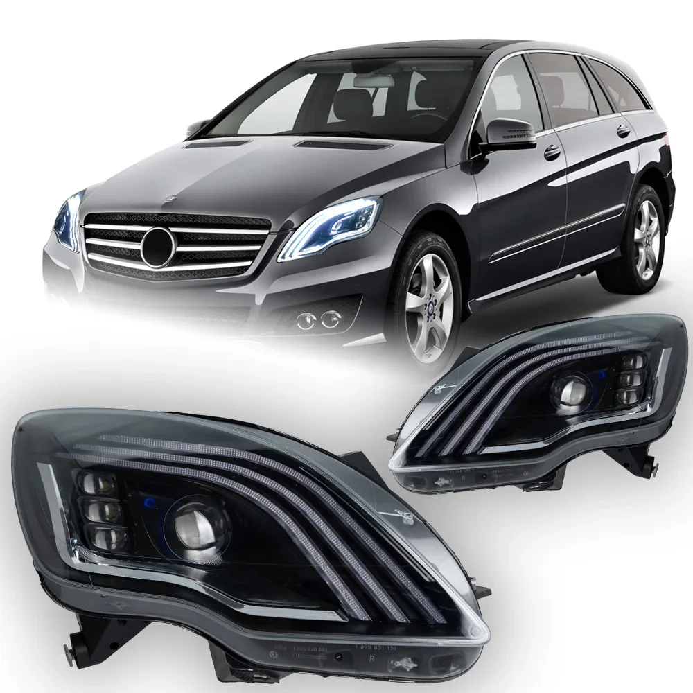 Автомобильные фары для Benz W251 линзы проектора R Class R320 R350 V251 светодиодные Drl