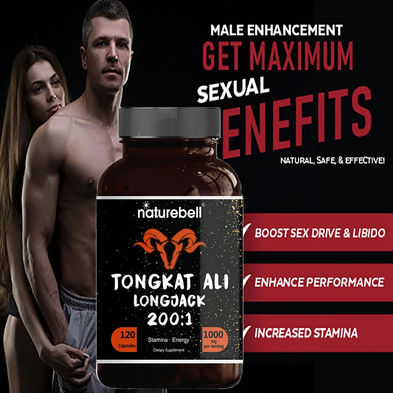 

Tongkat Ali Supplement - Supports Men's & Women's Health, Energy, Stamina & Immune System, Non-GMO