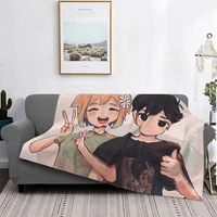 sunny basil flannel throw blankets omori game cartoon blanket for home travel ultra soft bed rug