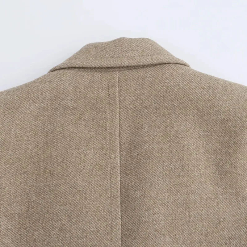 Парка женская зимняя однотонная из искусственной шерсти с длинным рукавом