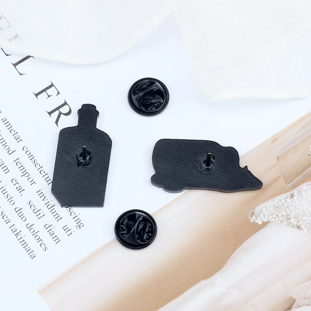 Новое поступление синие эмалированные булавки для бутылок с дрейфом сказочные