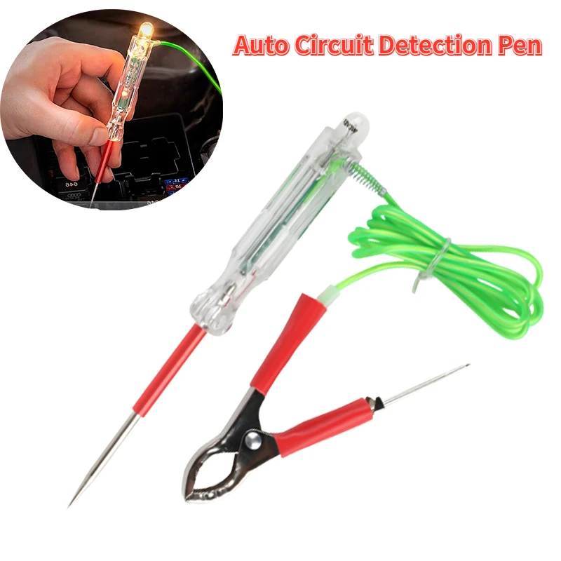 

Автомобильный светодиодный тестер цепи 3-24 В, тестовый светильник с двойными зондами, антифриз, провод с зажимом крокодила и зондами, автома...