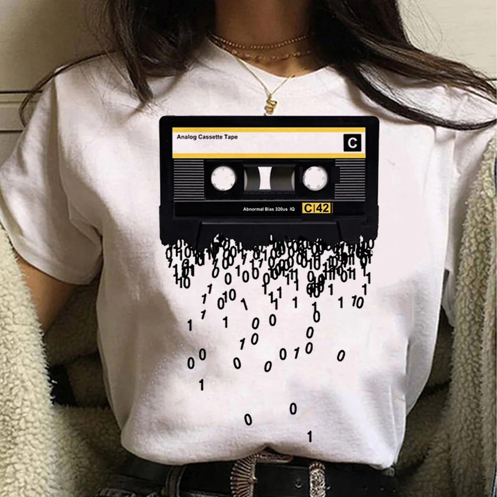 

The death of the cassette tape t shirt women anime tshirt female comic clothes