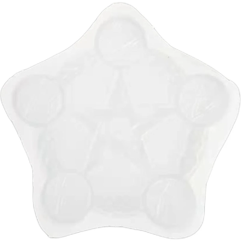 

5 Star Altar Candle Holder Mold Divination And Blessing Ceremony Tea Wax Cup Candle Holder Silicone Mold