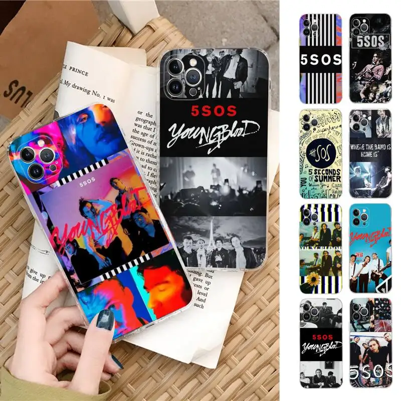 

5Soss-s B-Band Phone Case Silicone Soft for iphone 14 13 12 11 Pro Mini XS MAX 8 7 6 Plus X XS XR Cover