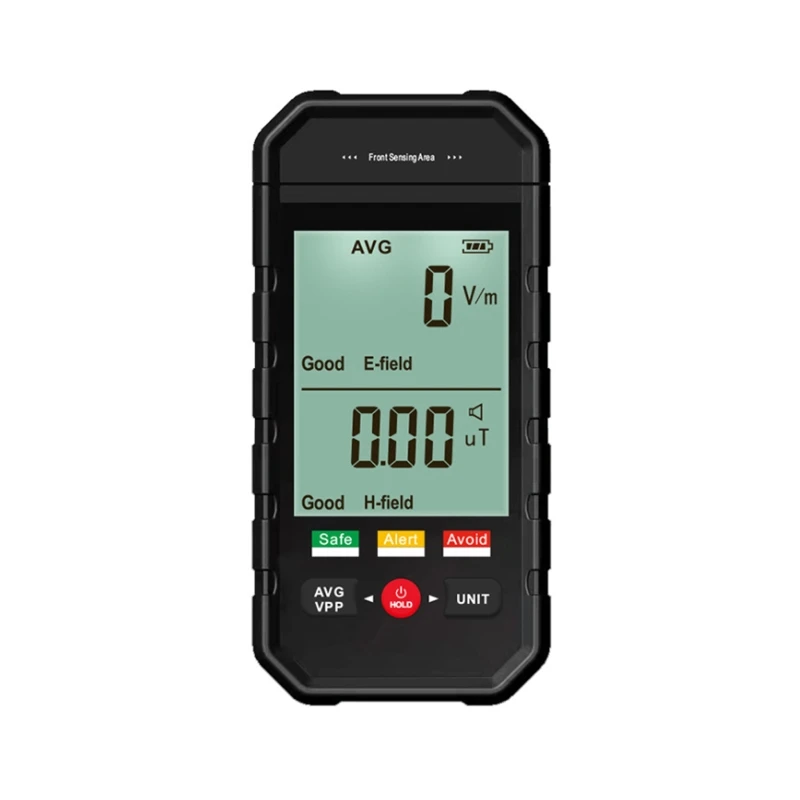 

Professional Electromagnetic Radiation Tester Electric Field & Magnetic Field Meter Dosimeter with Sound & Light Alarm