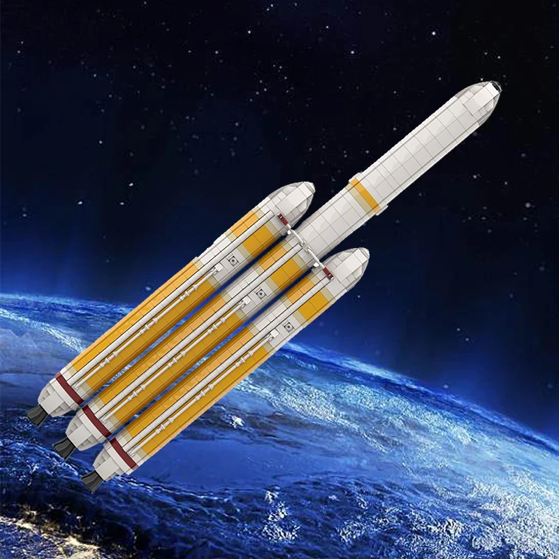 

Конструктор MOC Mars Explore Saturn V Scale Rocket Delta IV тяжелый с Parker Solar Prob, набор строительных блоков, Космический автомобиль, детские игрушки