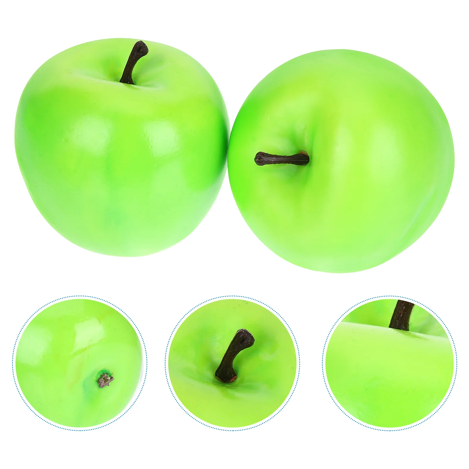 

10pcs Simulation Fruits Lifelike Fruits Photography Props Fruit Decorations Fruit Kitchen Decor Green Fruits