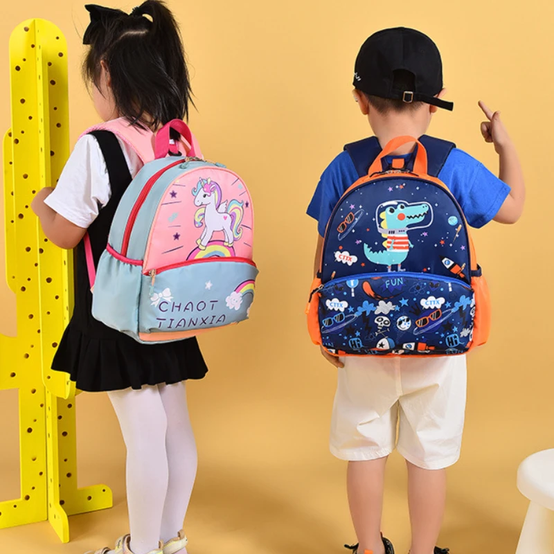 2022 Children Unicorn Cartoon Small Backpacks New Girls Boys Dinosaur Primary School Bags for Teenagers Student Kawaii Backpack