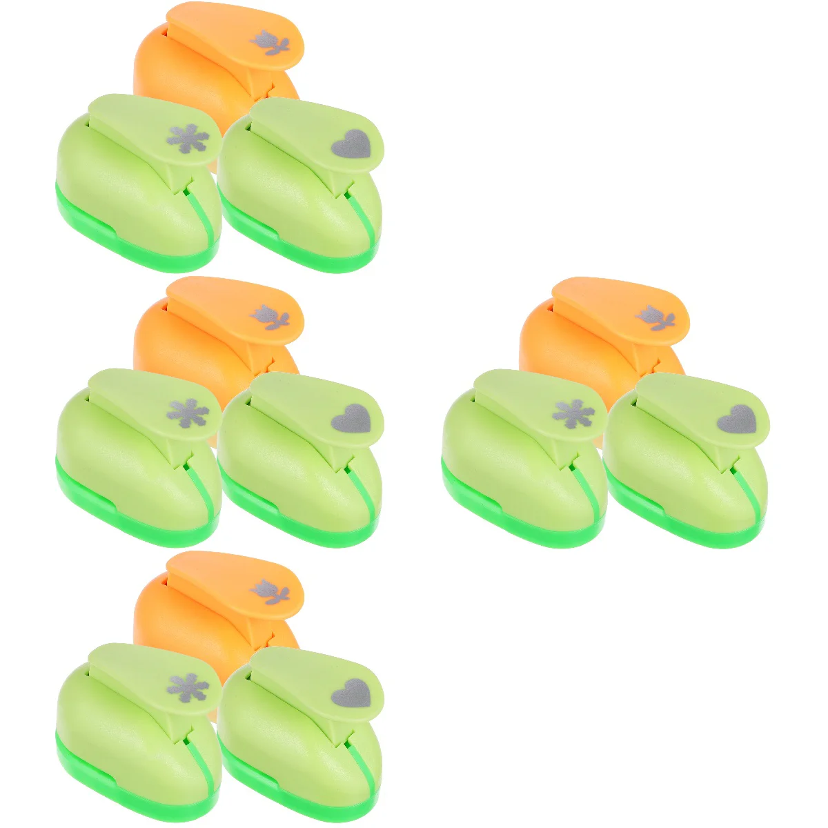 

12 Crafts Manual Kids Diy Punch Reusable Paper Puncher Paper Punch Greeting Cards Punch for School Crafts