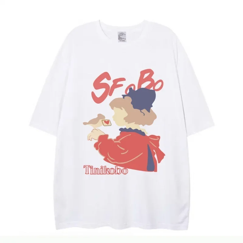 Хлопковая футболка для мужчин и женщин с короткими рукавами круглым вырезом