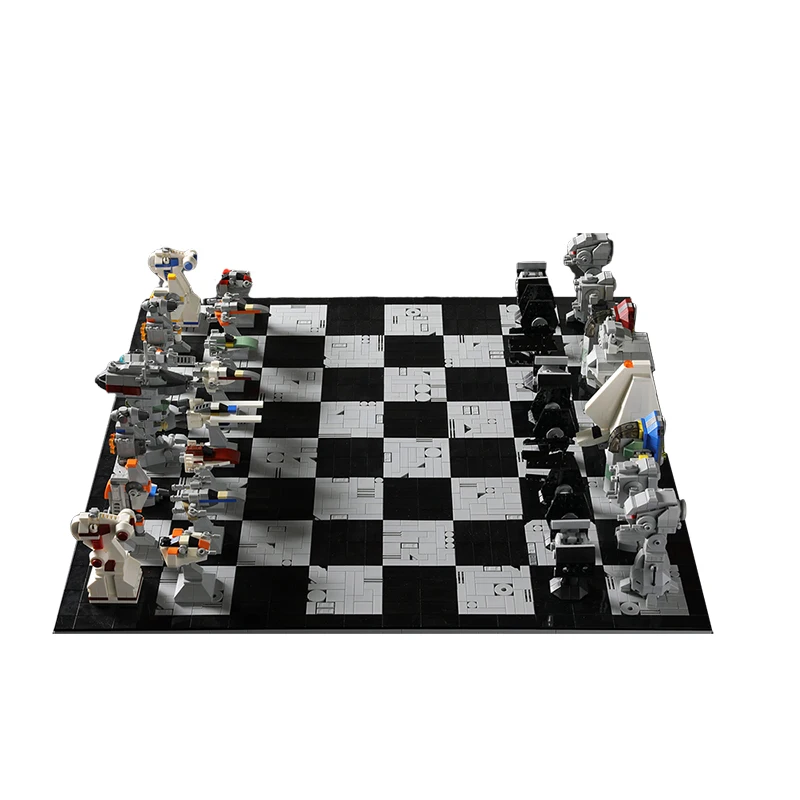 MOC игра галактических войн шахматная доска строительный блок игровой набор