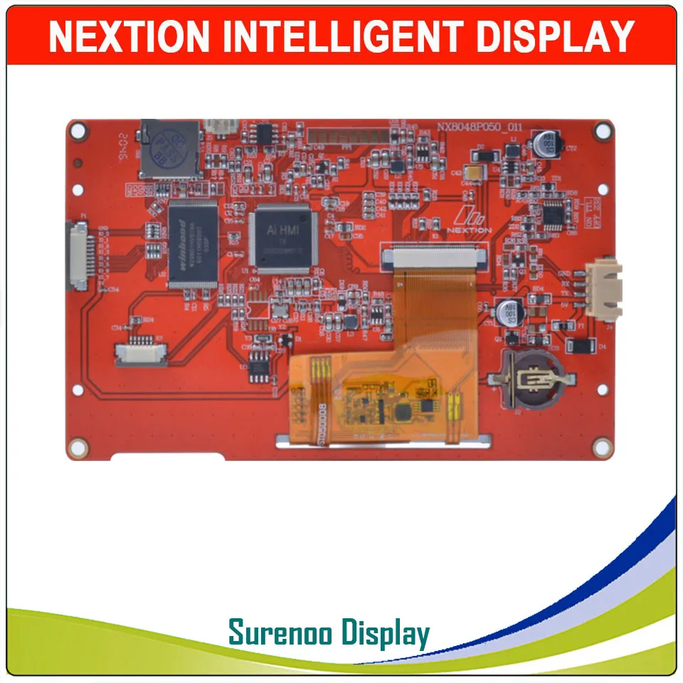 5 0 &quot800*480 Nextion интеллектуальный HMI USART последовательный TFT ЖК-модуль дисплей