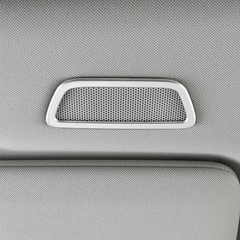For Volvo XC60 2018 2019 2020 2021 2022 2023 2024 2025 Stainless Steel Car Roof Front Audio Speakers Frame Trim Accessories