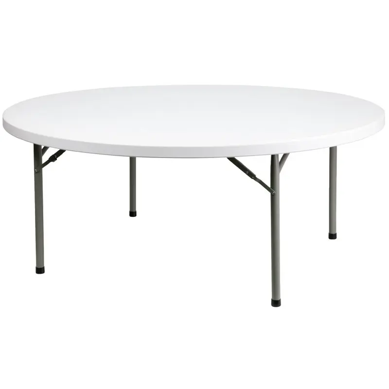 

Round White Plastic Folding Table