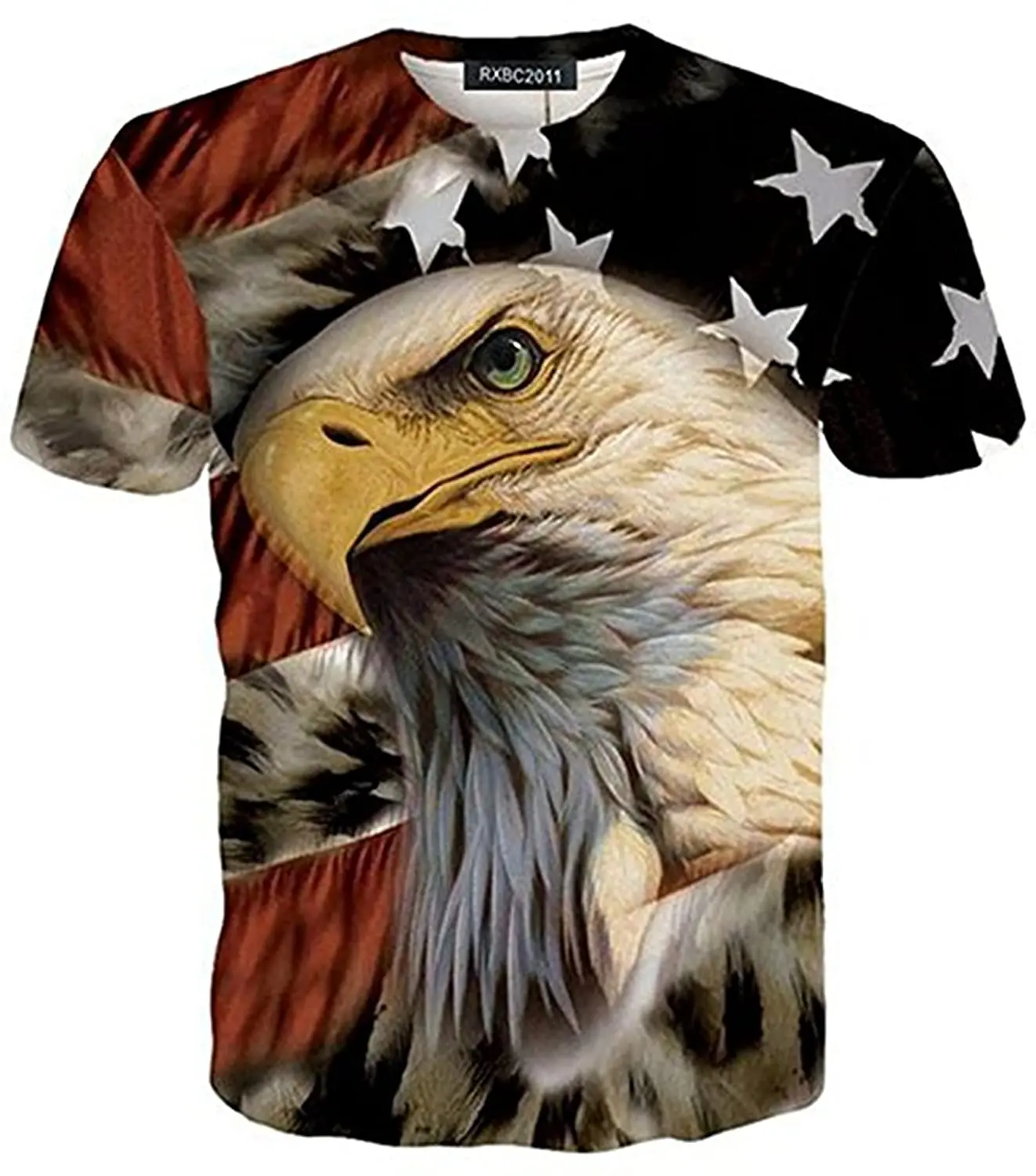 

2022 Men's American Flag Eagle 3D Printed T-Shirt