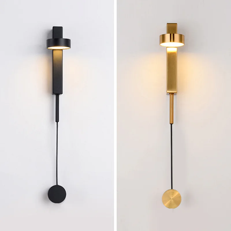 

Modern LED Wall Lamp Indoor Bedside Bedroom Wall Light Stair Living Room Decoration Lighting With Dimming Function 220V