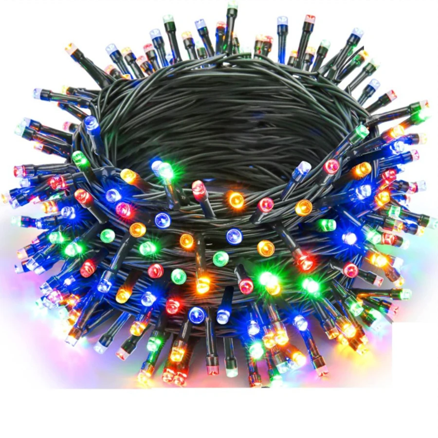 

СВЕТОДИОДНАЯ Гирлянда-лента, сказочные огни, рождественское уличное освещение для нового года, семейное украшение для террасы, сада, улицы