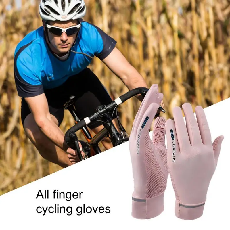 Женские солнцезащитные перчатки с двумя пальцами для гольфа и фитнеса