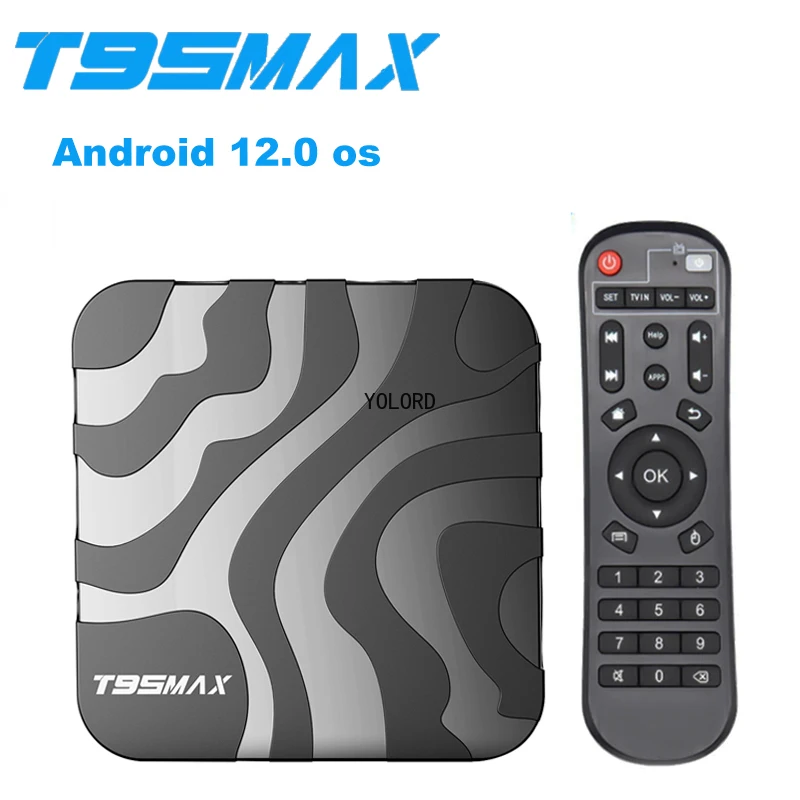 T95 MAX D Android 12 TV Box Allwinner H618 6K 2.4G 5G Wi-Fi 4 ГБ 32 2 16 BT4.0 H.265 глобальный медиаплеер приемник
