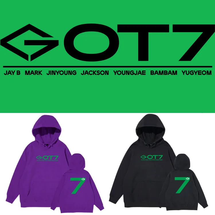 

K Pop K-pop GOT7 возвращение домой 2022 FanCon JAY B MARK JINYOUNG JACKSON YOUNGJAE бамбам худи в том же стиле толстовки