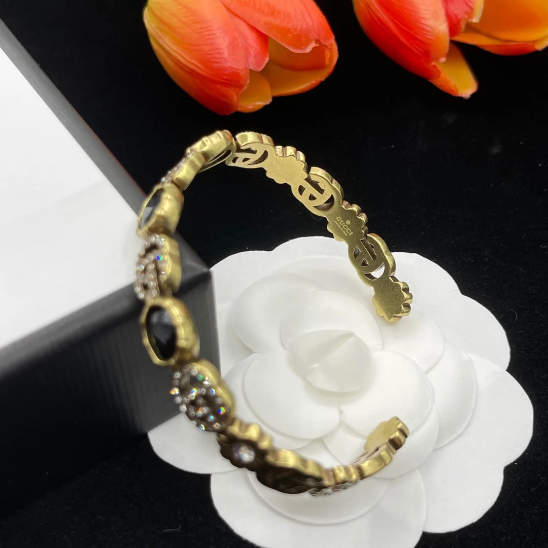 браслет GUCCI Модные цветные блестящие регулируемые браслеты Элегантный изящный