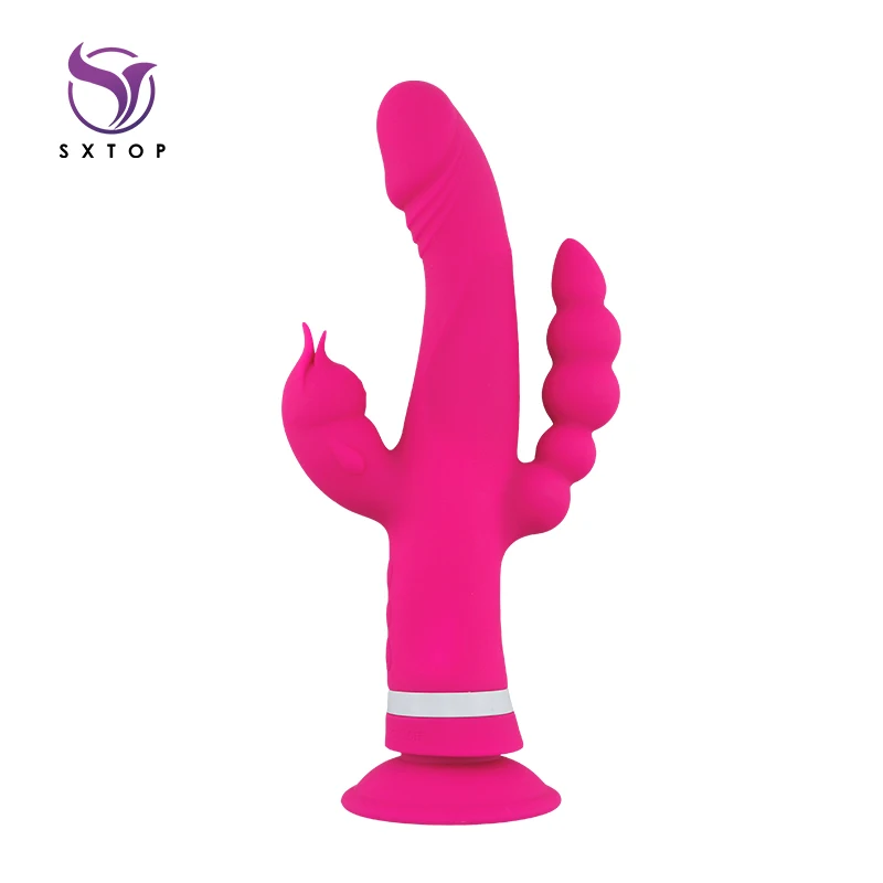 Съемная присоска для точки G Анальный 10 Вибрационный двойной моторный массажер