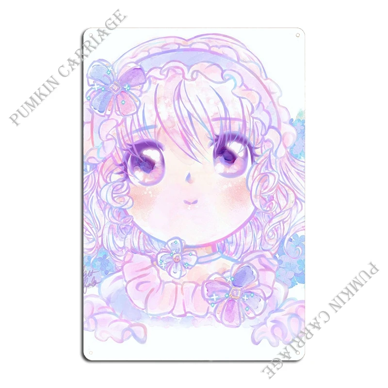 Гортензия аниме девушка металлическая фотосессия стена для кинотеатра под заказ