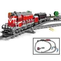 mailackers city train electric motor building blocks track high speed rail creative bricks city transport toys for children gift