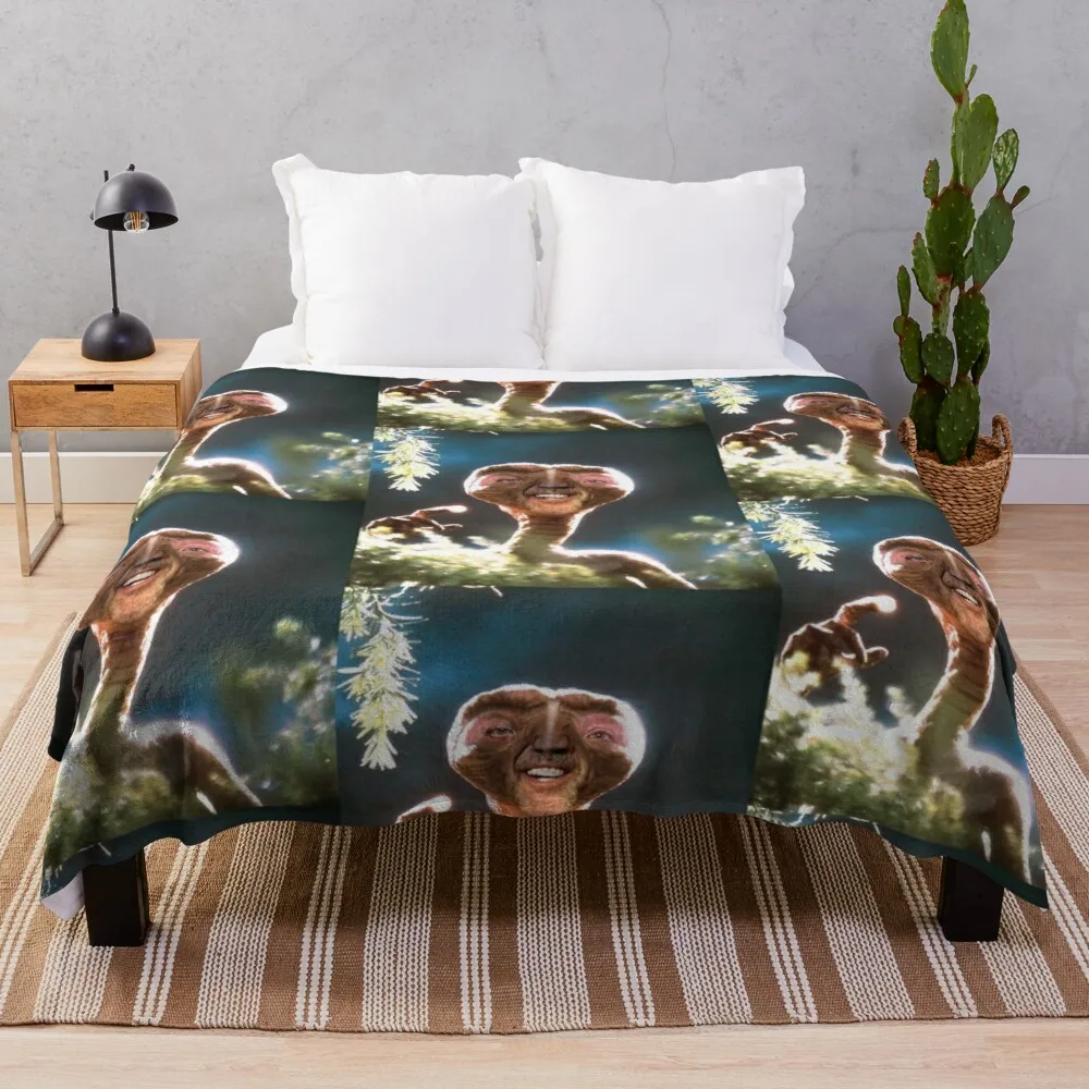 

Nicolas Cage ET PhotoshopThrow Blanket Fleece Comforter Blanket Blanket For Giant Sofa