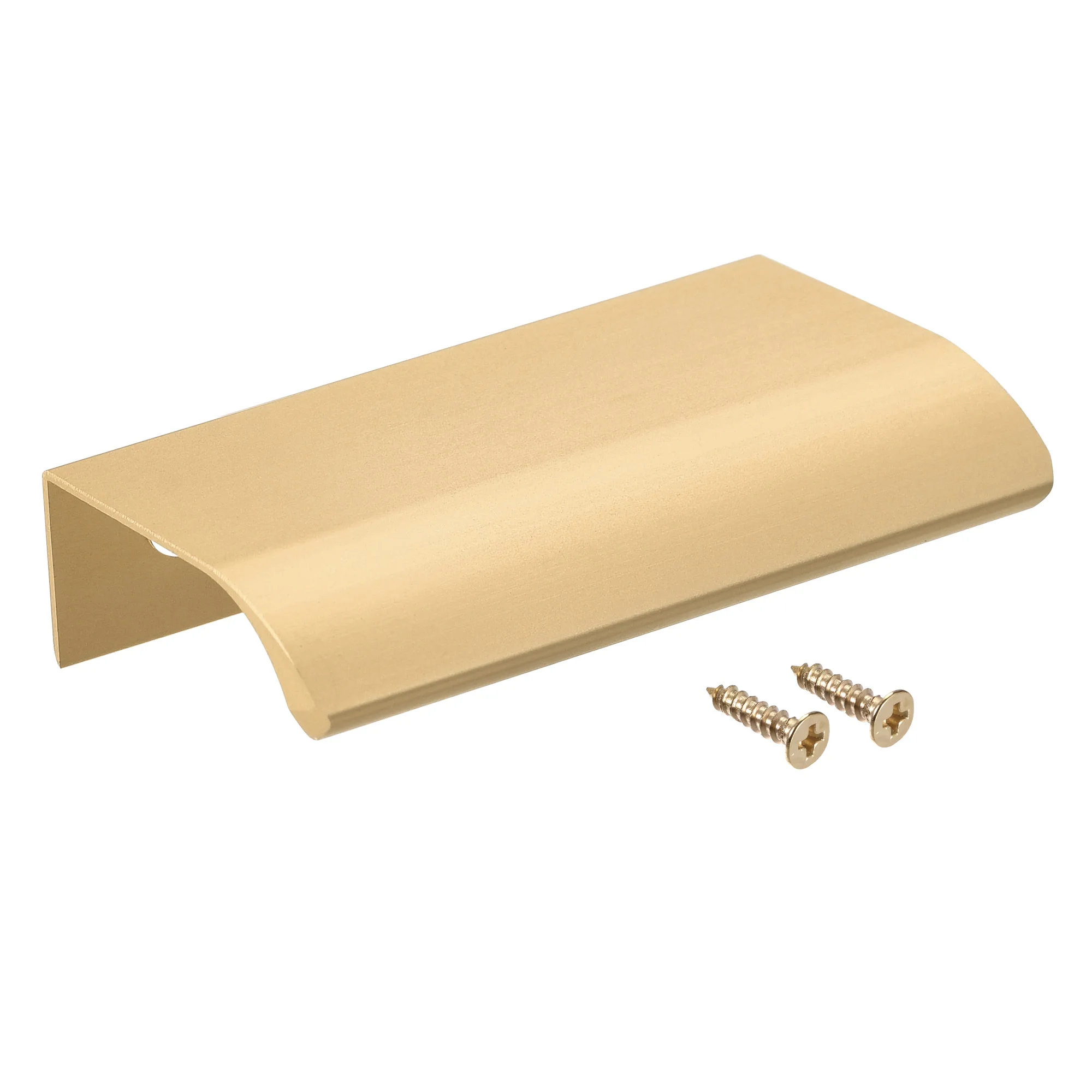 

Uxcell Edge Pull Handle 80 мм L x 35 мм Внутренний W алюминиевый сплав ящик для шкафа Pull Gold Tone 6 шт