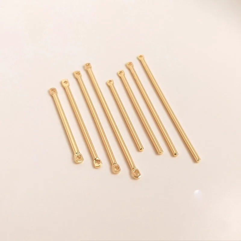 

2/10Pcs 25 30 35 40mm Double Cylinder Bar Earrings Connecting Rod Metal Ear Hook Clip DIY Jewelry Materials Earring Pins Making