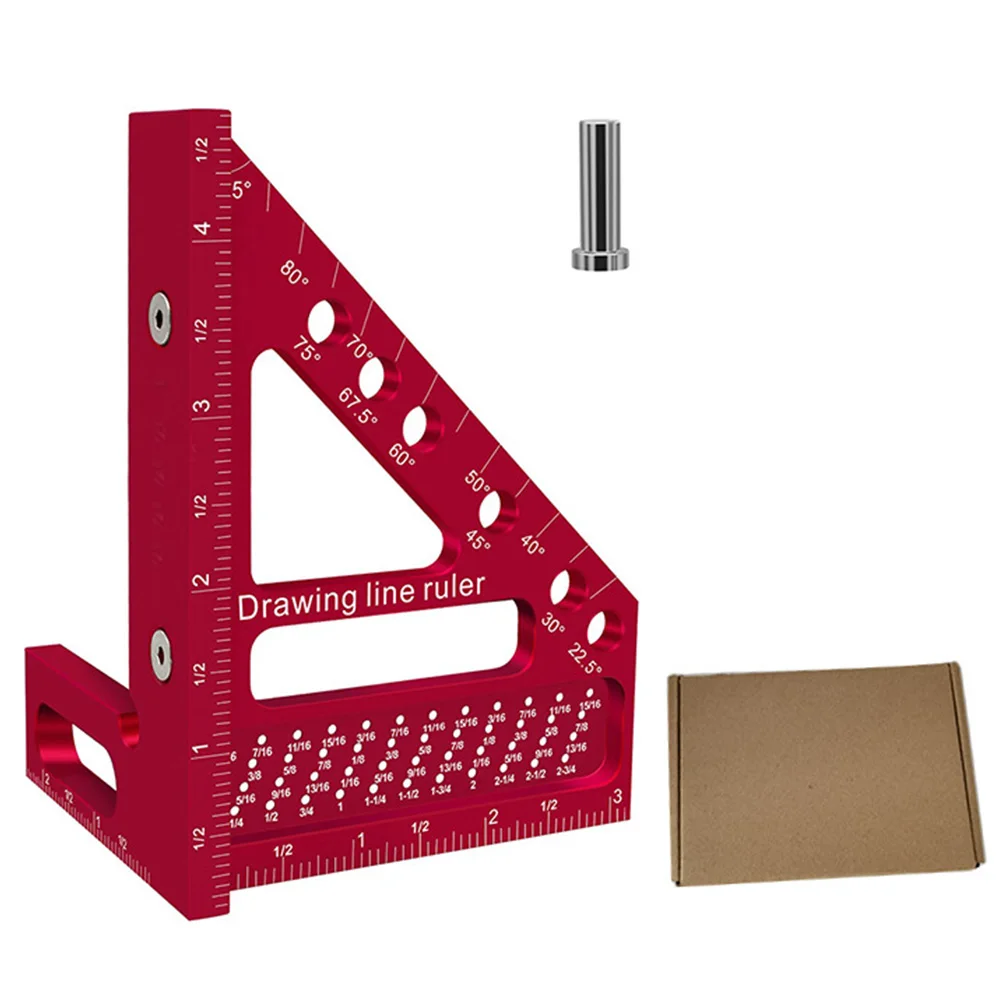 Плотницкий квадратный многоугольный деревообрабатывающий транспортир из