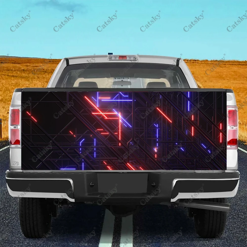 

Абстрактная наклейка для грузовика, наклейка на заднюю дверь грузовика, наклейка на бампер, графика для автомобиля, грузовика, внедорожника